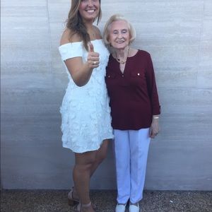 Gianni Bini Off-the-Shoulder White Dress